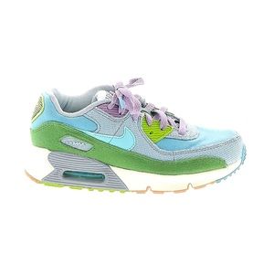 NIKE AIR MAX 90 SE SUN CLUB, YOUTH SIZE 3, KIDS AIR MAX 90, BLUE, GREEN, PURPLE
